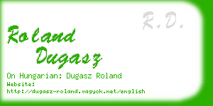 roland dugasz business card